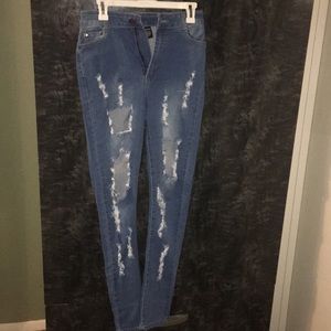 Fashion Nova ripped jeans